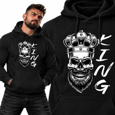 BLUZA ŚMIESZNA   KING  SKULL